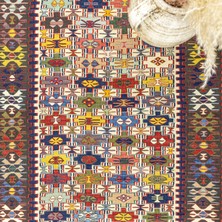 Asher Renkli El Dokuma Nuzumla Kilim 106 x 144  cm