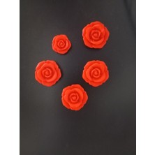 STARLAB3DSTUDIOS Gül Şeklinde Magnet (10'lu) (4cm)