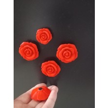 STARLAB3DSTUDIOS Gül Şeklinde Magnet (10'lu) (4cm)