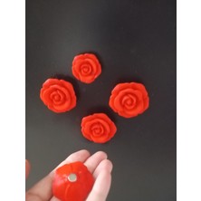 STARLAB3DSTUDIOS Gül Şeklinde Magnet (10'lu) (4cm)