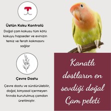 Çam Peleti Kuş Kumu Net 10 kg - 20 Lt - Topaklanmayan %100 Organik Cam Peledi Kuş Kumu