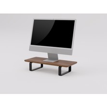 Doğal Ahşap Monitör Yükseltici Monitor Altlığı Monitör Sehpası Tek Monitör