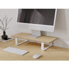Doğal Ahşap Monitör Yükseltici Monitor Altlığı Monitör Sehpası Tek Monitör