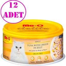 Meo Delite Ton Balıklı ve Peynirli Tahılsız Yetişkin Kedi Konservesi 80 gr 12 Ad