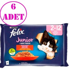 Felix Junior Yavru Kedi Maması 4 x 85 gr 6 Ad