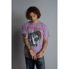 \'\'deep Purple Dragon\'\' Regular Fit T-Shirt