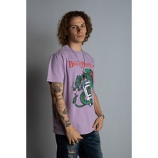 \'\'deep Purple Dragon\'\' Regular Fit T-Shirt