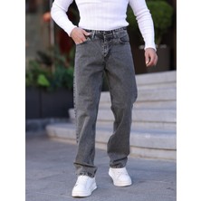 Wkm Erkek Baggy  Fit Casual Denim Kot Pantolon