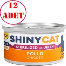 Gimcat Shinycat Kısır Kedi Konservesi Tavuklu 70 gr 12 Ad