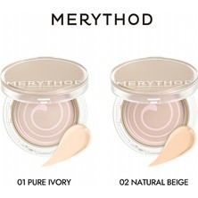 Merythod Reelcover Melting Pact 02 Natural Beige SPF50+PA++++ - Yağlı Ciltler Için Yüksek Kapatıcı Fondöten