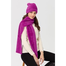 Desen Triko Kadın Triko Afrodit Kaşkol Sıklamen