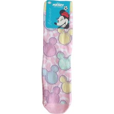 Desenli Lisanslı Renkli Minnie Mouse Çocuk Çorap - 3 Lü