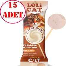 Eurogold Loli Cat Fd Kedi Ödülü Keçi Sütlü 1,5 gr Lolipop 15 Ad