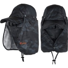 Captain Captaın Fisherman Style Fileli Şapka Hızlı Kuruyan Polyester Materyal ve Rahat Kullanım