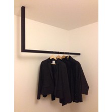 Abronya Metal Duvar Askılığı Ceket Askılığı Siyah Renk 1 Adet