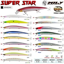 Wily Süper Star 18.5 cm Maket Balık 36 gr (Sinking) 36