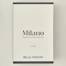 Milano 18 Parça Yemek Çatal Kaşık Bıçak Seti Silver