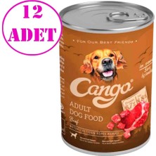 Cango Köpek Konservesi Biftekli 415 gr 12 Ad