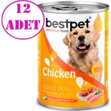 Best Pet Köpek Konservesi Tavuk Etli 400 gr 12 Ad