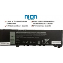 Nion Dell Inspiron 13 7386 2-In-1 Uyumlu Notebook Batarya - Pil