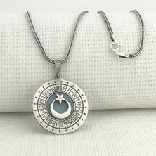 925 Ayar Gümüş Türk Boyları Simgeli Ayyıldız Kolye