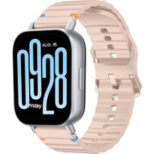 Sneezy Redmi Watch 5 Lite 5 Active Ile Uyumlu Dalga Desenli Tokalı Yumusaş Soft Silikon Kordon