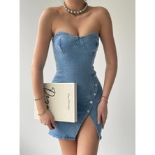 Rose's Boutiqe All About Women Nerg Düğme Detaylı Elbise