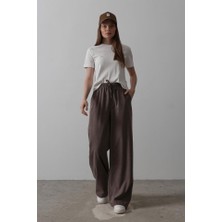 Rose's Boutiqe All About Women Beli Lastikli Bol Paça Pantolon - Kahve