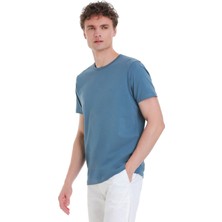 Indigo Regular Fit Bisiklet Yaka Pamuklu Tişört