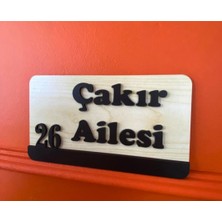 Dekoratif Ahşap Kapı Numaralığı, Kapı Isimliği, Isimli Daire Numarası, Otel Numarası ,oda Numarası