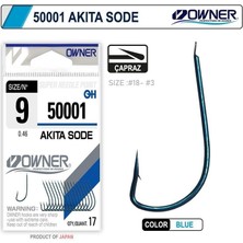 Owner 50001 Akita Sode No:18 Blue Iğne 17 Adet