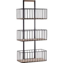 Abronya Banyo Için Havlu Sepeti Raflı Banyo Düzenleyici Ahşaplı Duvar Rafı