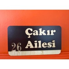 Dekoratif Ahşap Kapı Numaralığı, Kapı Isimliği, Isimli Daire Numarası, Otel Numarası ,oda Numarası