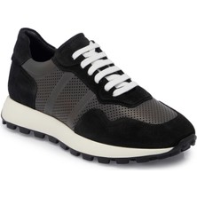 Tergan  Siyah Hakiki Deri Erkek Sneaker - E24I1AY56733-A01