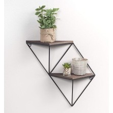 Abronya Duvara Monteli Kitap Rafları Ahşaplı Duvar Rafı