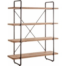 Abronya Kitaplık Modeli 4 Raflı Modern Tasarım Kitaplık