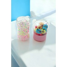 Premium Lastik Toka Set Kutulu Kopmaz  Perma Lastik ve Bebek Tokası 1011