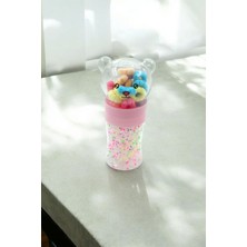 Premium Lastik Toka Set Kutulu Kopmaz  Perma Lastik ve Bebek Tokası 1011