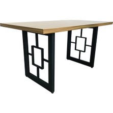 Abronya Mutfak Masası Ayağı Metal Tasarım Siyah Masa Ayağı 1 Takım