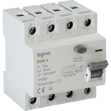 Sigma Elektrik SCRC03 Otomatik Yeniden Kurma Ünitesi + 4X63 30MA Kaçak Akım Rölesi