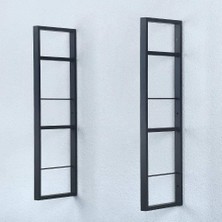 Abronya Metal Raf Duvar Rafı Metal Raf Bareti Kitaplık Için Metal Raf