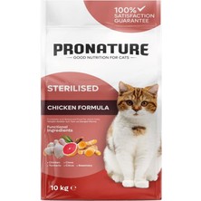 Pronature  Için Tavuklu ve Pirinçli Kısırlaştırılmış Yetişkin Kedi Maması 10 kg