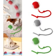 Rüyam Akıllı Kedi Oyuncağı, USB Şarjlı, LED Işıklı, 3 Modlu, Otomatik Yuvarlanan Top