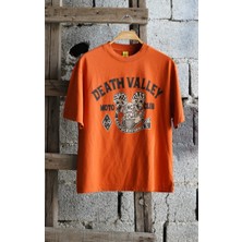 Death Valley Oversize Unisex Turuncu Tişört