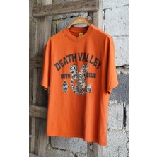 Death Valley Oversize Unisex Turuncu Tişört