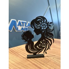 Atlas Lab Anne & Bebek Dekoratif Obje | Anneler Günü Hediyesi | Sevgi ve Bağ Temalı El Yapımı Tasarım 3D Baskı
