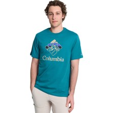 Heavenly Stacked Gem Erkek Mavi Outdoor T-Shirt Cs0413-364