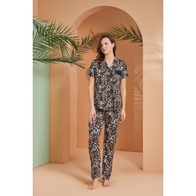 Pjs Kadın Bdüğme Oy Pijama Takımı 27063