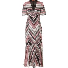 Zigzag Lurex Elbise - Şıklığın Adresi