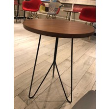 Abronya Metal Sehpa Ayağı Demir Yan Sehpa Ayağı 40 cm 1 Adet Siyah Renk